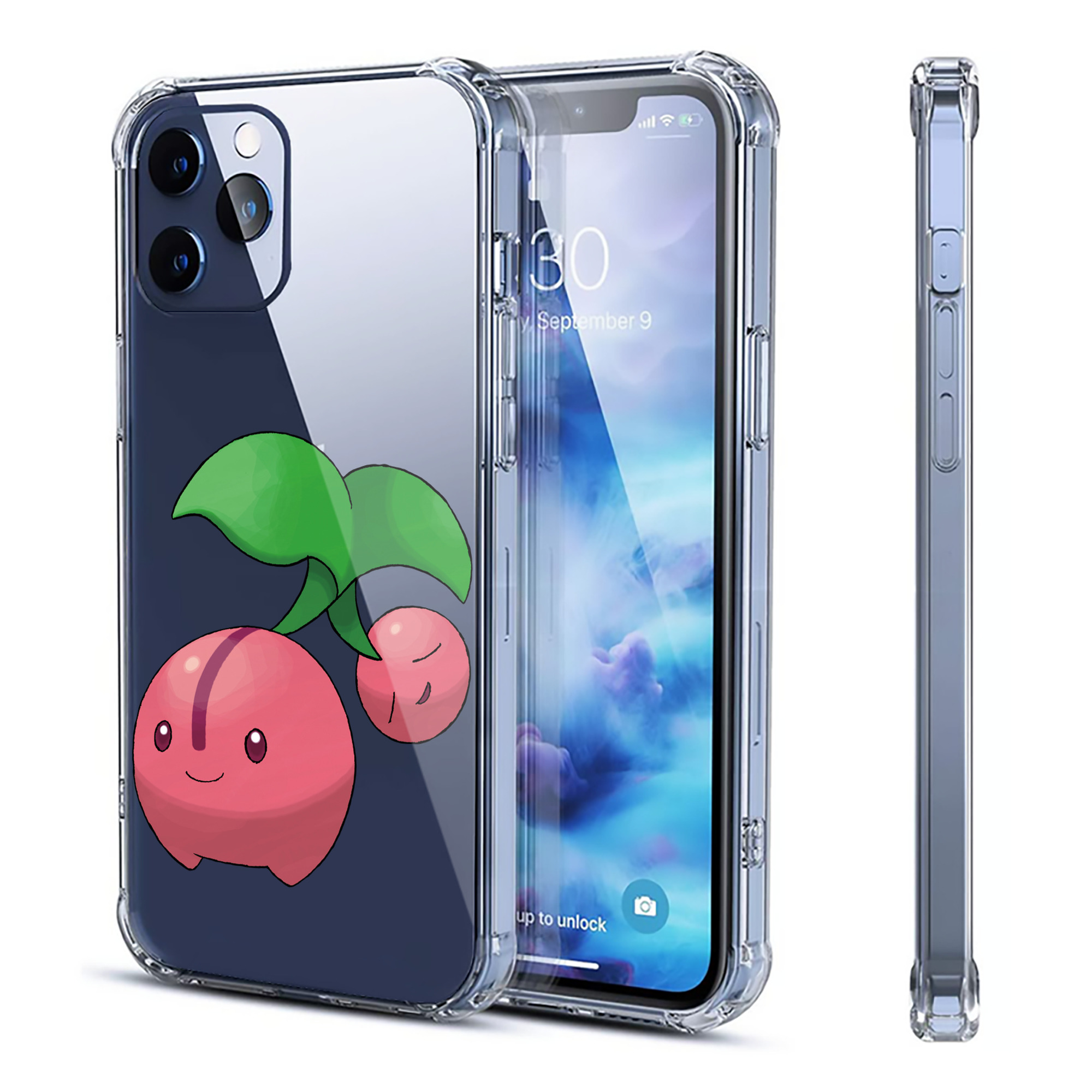（画像用） ポケットモンスター Pokémon 【iPhone 12シリーズ対応】透明スマホケース（クリアソフトケース）